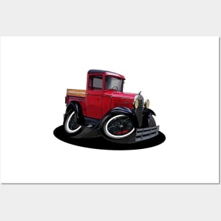 1930 Ford Model A Hot Rod Pickup Truck Posters and Art